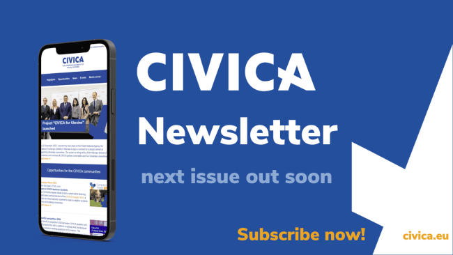 CIVICA Newsletter out in April. Subscribe now!