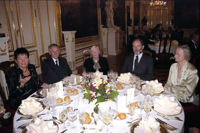 Uroczysta kolacja na Zamku Królewskim. Na zdjęciu: prof. Irena Hejduk