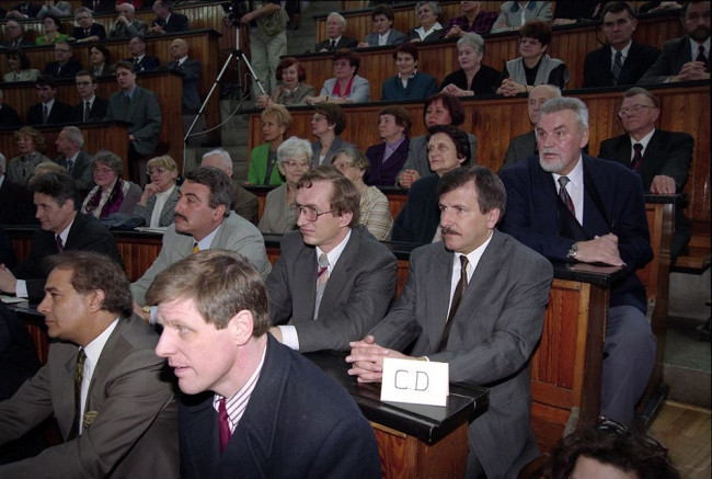 Uroczyste posiedzenie Senatu z okazji 90-lecia SGH, 17 kwietnia 1996 roku