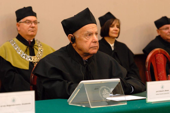 Uroczystość nadania tytułu doktora honoris causa SGH Profesorowi Edwardowi I. Altmanowi