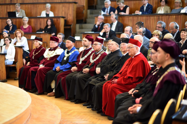 Uroczystość nadania tytułu doktora honoris causa SGH profesorowi​ Fransowi Willekensowi 