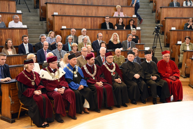Uroczystość nadania tytułu doktora honoris causa SGH profesorowi​ Fransowi Willekensowi