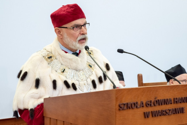 Uroczystość nadania tytułu doktora honoris causa SGH profesorowi​ Jerzemu Hausnerowi