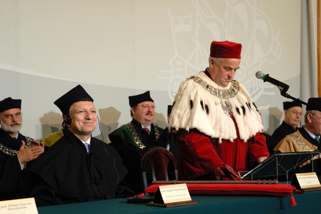 Uroczystość nadania tytułu doktora honoris causa SGH José Manuel Durão Barroso, przewodniczącemu Komisji Europejskiej