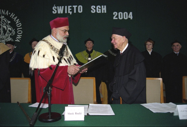 Uroczystość nadania tytułu doktora honoris causa SGH profesorowi Józefowi Sołdaczukowi