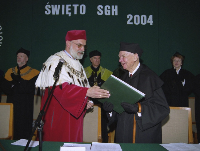 Uroczystość nadania tytułu doktora honoris causa SGH profesorowi Józefowi Sołdaczukowi