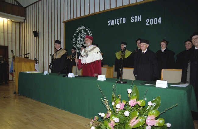 Uroczystość nadania tytułu doktora honoris causa SGH profesorowi Józefowi Sołdaczukowi