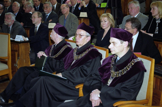 Uroczystość nadania tytułu doktora honoris causa SGH profesorowi Józefowi Sołdaczukowi