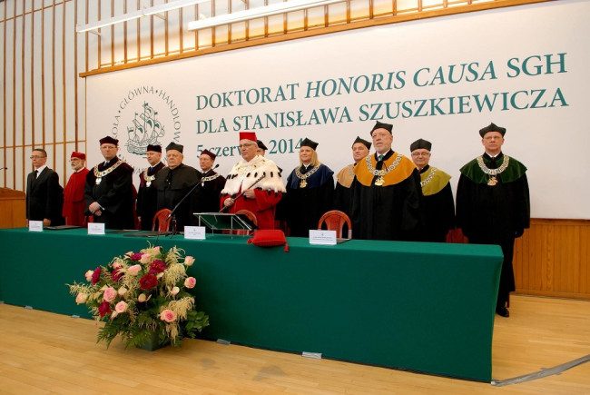 Uroczystość nadania tytułu doktora honoris causa profesorowi Stanisławowi Szuszkiewiczowi