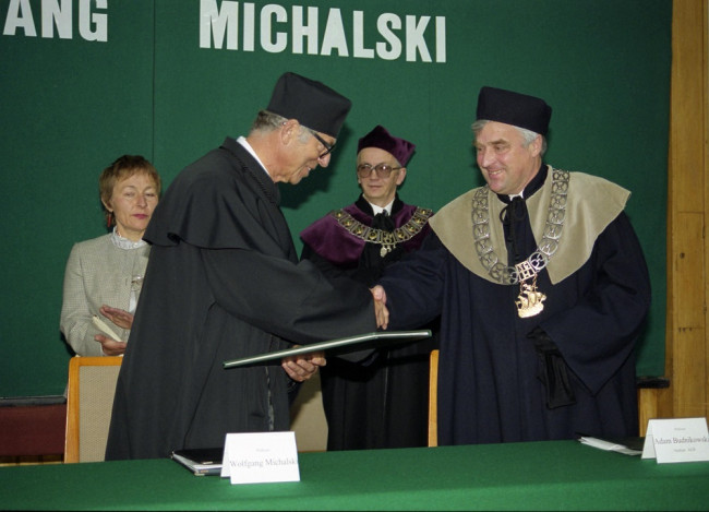 Uroczystość nadania tytułu doktora honoris causa SGH Profesorowi Wolfgangowi Michalskiemu