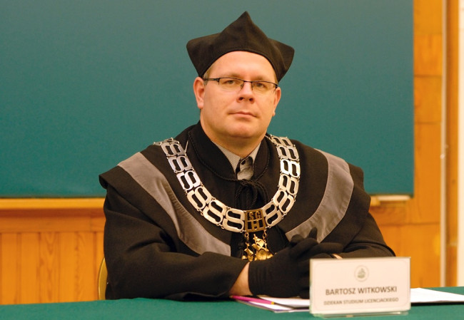 Prof. Bartosz Witkowski dziekan Studium Licencjackiego