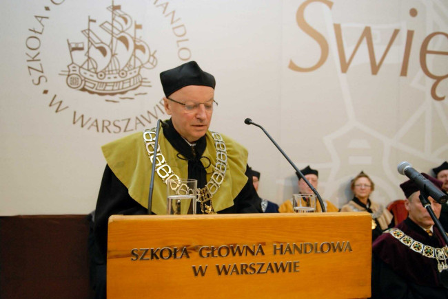 Święto SGH, 13 kwietnia 2011 roku, prof. Andrzej Herman – dziekan Kolegium Nauk o Przedsiębiorstwie