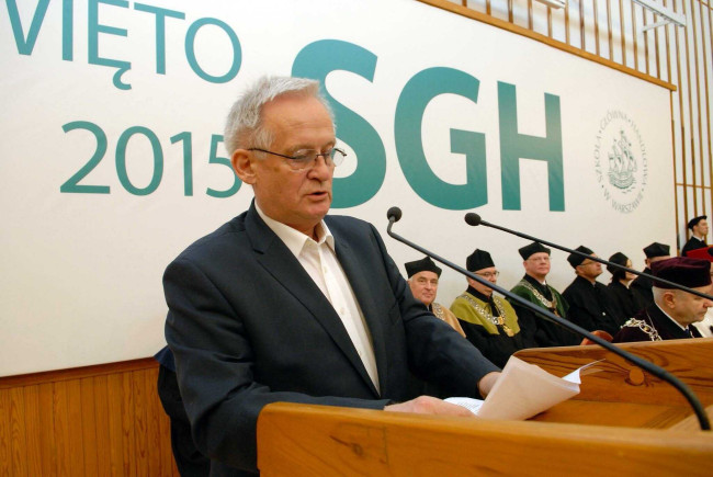 Święto SGH, 15 kwietnia 2015 roku, prof. Andrzej Sznajder