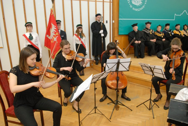 Święto SGH, 26 kwietnia 2017 roku,​ koncert kwartetu smyczkowego studentek Uniwersytetu Muzycznego im. Fryderyka Chopina w Warszawie