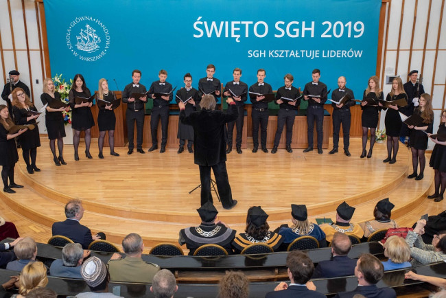 Święto SGH, 9 maja 2019 roku, występ Chóru SGH​