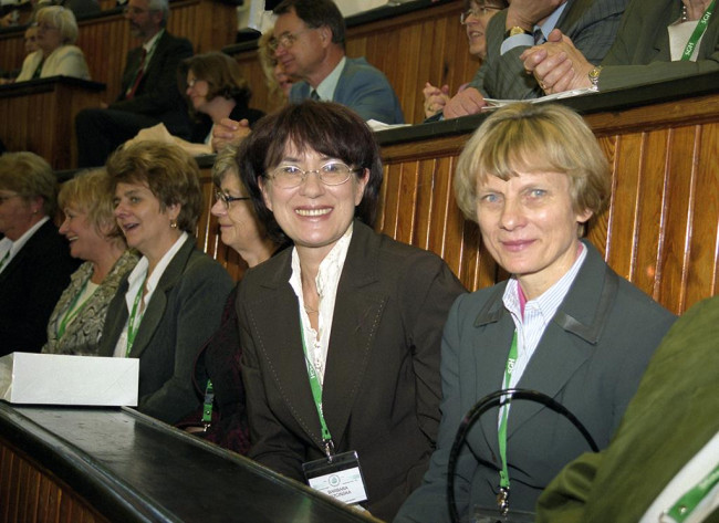 X Zjazd Absolwentów, 21 października 2006 roku. Na zdjęciu: Teresa Sztukowska i dr Barbara Trzcińska