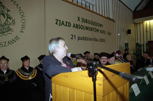 X Zjazd Absolwentów, 21 października 2006 roku, prof. Janina Jóźwiak