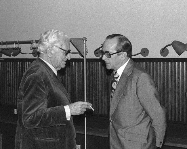 VII Zjazd Absolwentów, 1981 rok, prof. Wiesław Sadowski i prof. Czesław Bobrowski