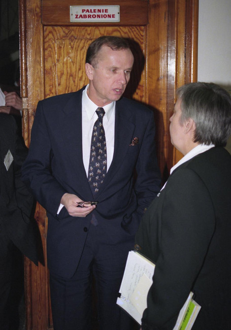 IX Zjazd Absolwentów, 23 listopada 1996 roku. Rektor prof. Janina Jóźwiak i prof. Grzegorz Kołodko