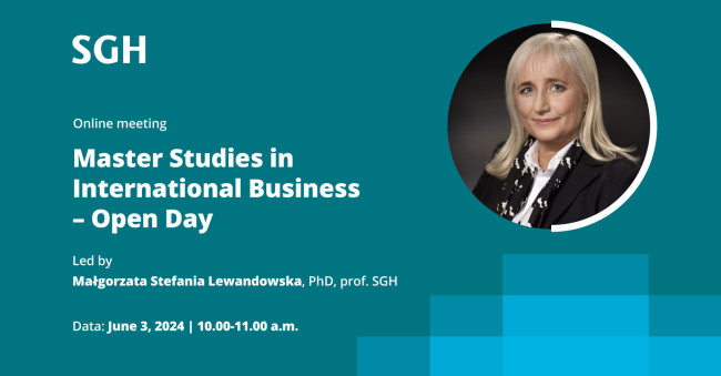 online meeting Master Studies in International Business – open day