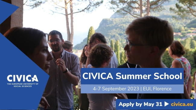 CIVICA Summer School 2023; 4-7 September 2023; EUI, Florence