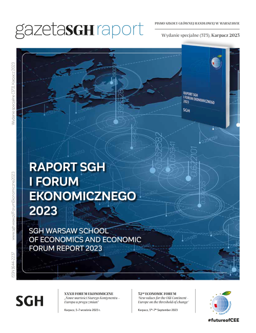 okładka wydania specjalnego Gazety SGH – Raport SGH i Forum Ekonomicznego 2023
