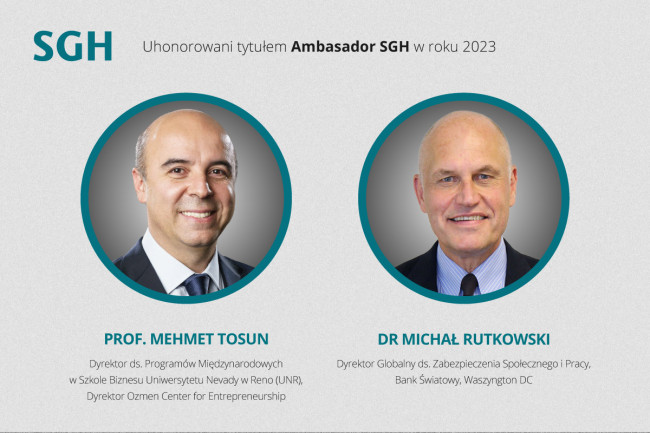 dr Michał Rutkowski i profesor Mehmet Tosun