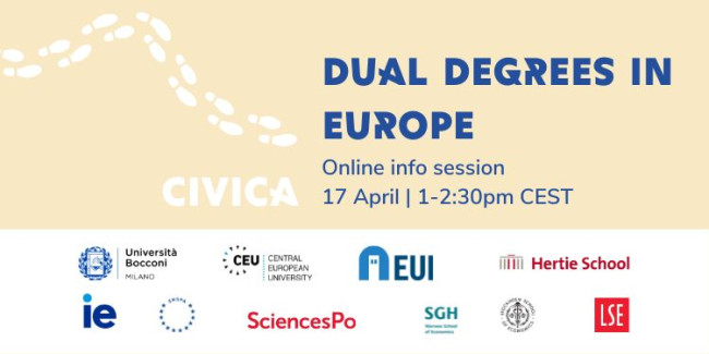 CIVICA online info session Dual degrees in Europe
