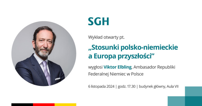 wykład ambasadora Republiki Federalnej Niemiec w Polsce Viktora Elblinga