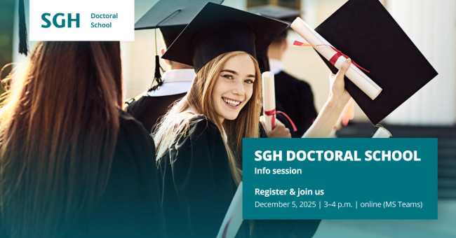 PhD at the SGH Doctoral School: info session