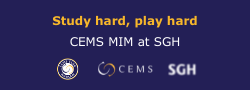 Study hard play hard CEMS MIM at SGH banner