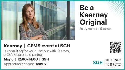 Is Consulting for You? Find Out with Kearney – CEMS corporate partner