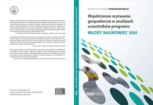 okładka książki Współczesne wyzwania gospodarcze w analizach uczestników programu Młody Naukowiec SGH