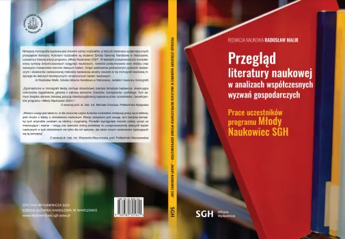 okładka książki Przegląd literatury naukowej w analizach współczesnych wyzwań gospodarczych pod redakcją Radosława Malika 