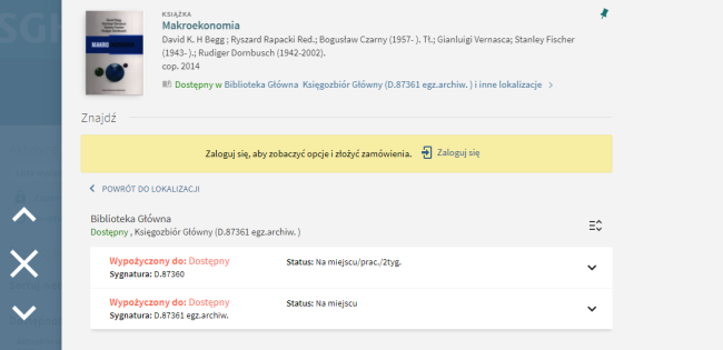 egzemplarze katalog