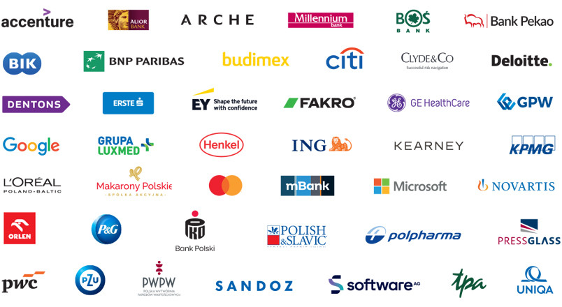 Logotypy firm w Klubie Partnerów SGH